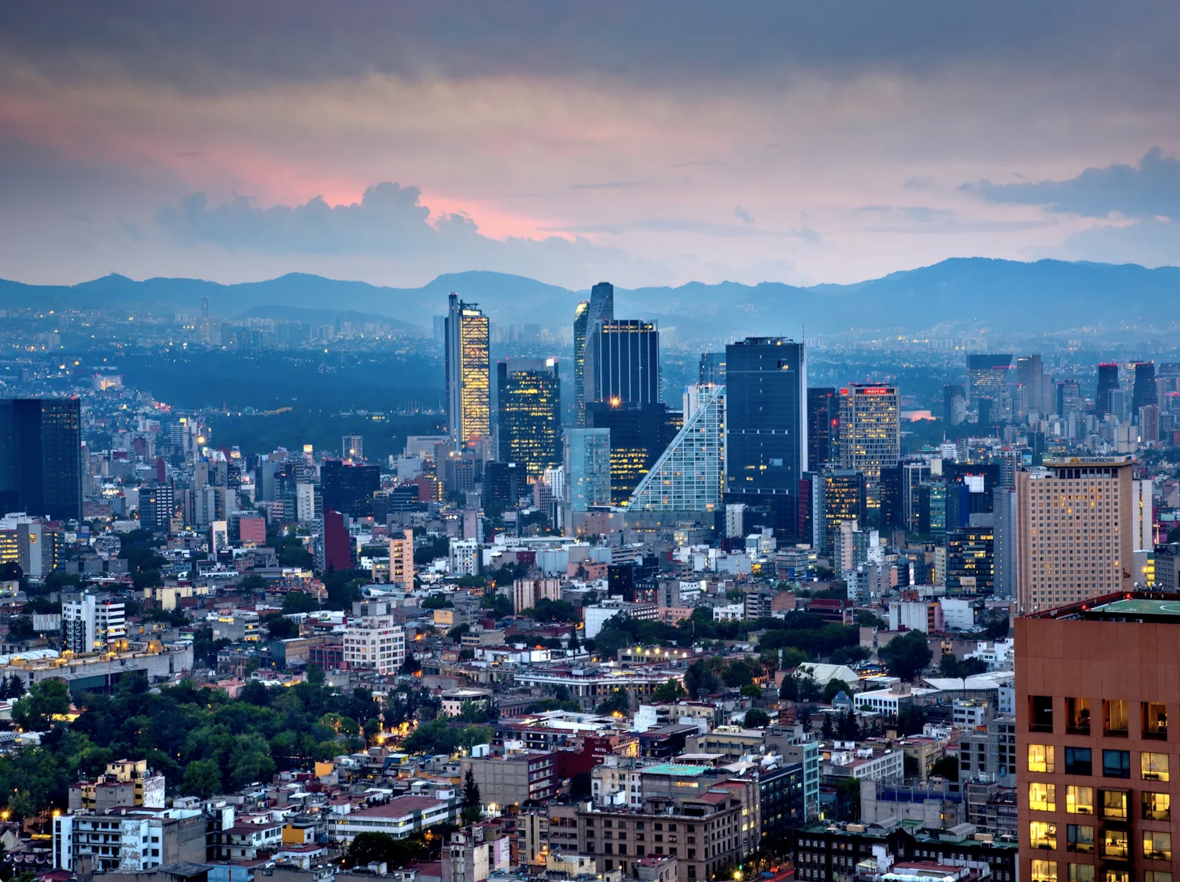 Mexico City Skyline